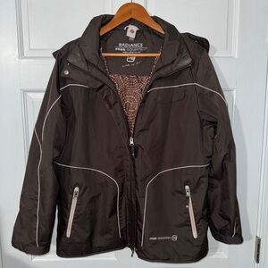 Free Country Brown and Pink 3-in-1 Women's Jacket set